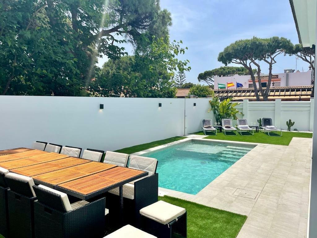 Villa Pimienta, Chalet De Lujo A 100 Metros Del Mar Chiclana de la Frontera Eksteriør bilde